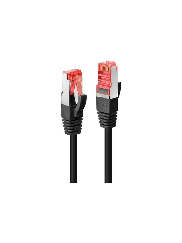 Lindy patch cable - 50 cm - black - Svart - 0.5m
