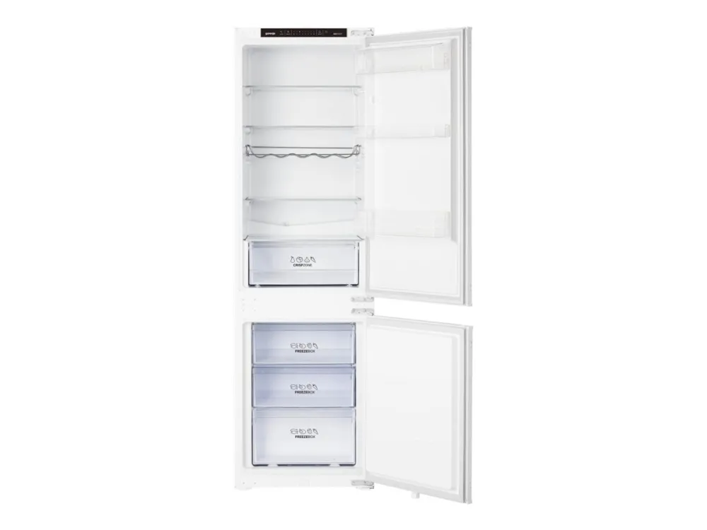 Gorenje NRKI418EP1 - Kjøleskap/fryser - bunnfryser - innebygd - fordypning - bredde: 56 cm - dybde: 56 cm - høyde: 177.5 cm - 246 liter - Klasse E - hvit