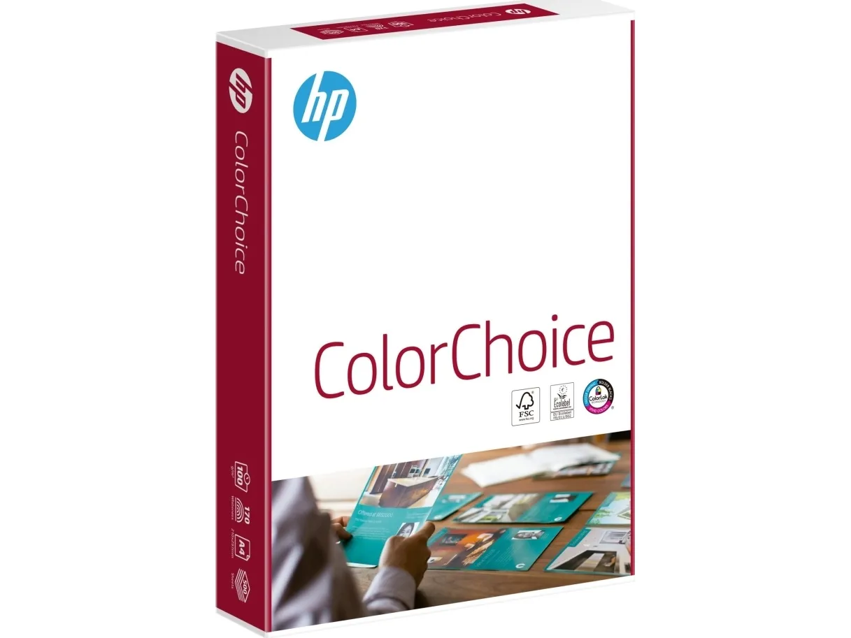 HP ColorChoise laserpapir CHP751, A4 (210 x 297 mm) 100 g/m² hvitt (500 ark)