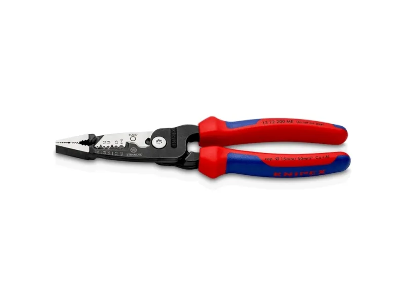 Knipex 13 72 200 ME, 296 g, Sort, Blå, Rød, Rustfritt stål