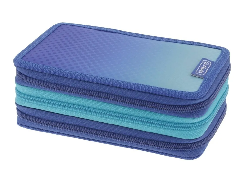 Herlitz - Penal - 31 pieces - polyester - blå, turkis