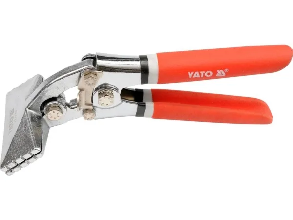 Yato YT-5140, Crimptang, 8 cm, 3,5 cm, Kull stål, Polyvinylklorid (PVC), Stål, PVC, Stål, Rød