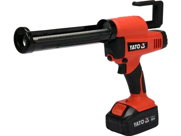 YATO GUN FOR SILIKON OG LIM 18V + BATTERI.