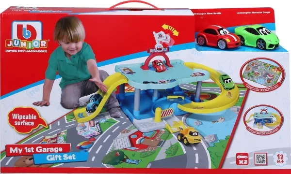 Amo Toys BB JUNIOR žaidimų komplektas My 1st Garage Gift Set, 16-88613