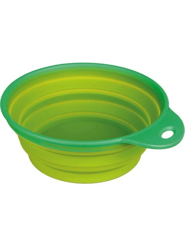Trixie Silicone travel bowl 1 L 18 cm. green