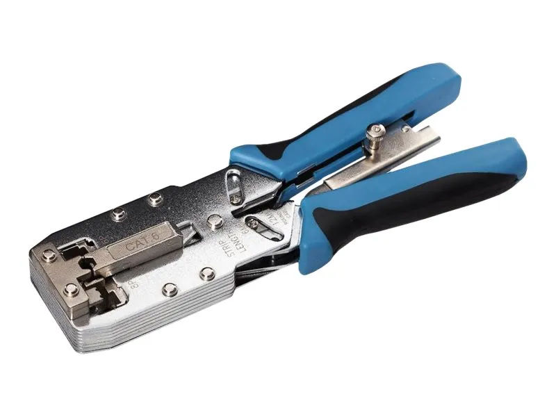 Netrack Modular Crimping Tool RJ45 8p+6p+4p+AMP Cat. 6, Pressure Control - Krampeverktøy