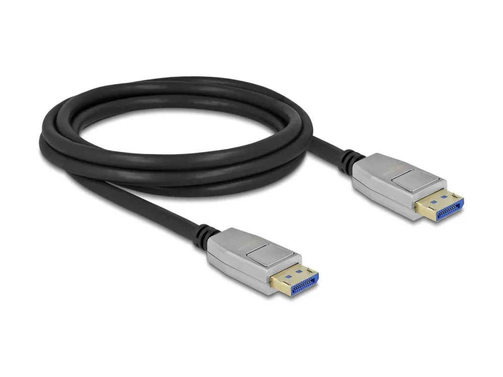 Delock - DisplayPort-kabel - DisplayPort (hann) til DisplayPort (hann) - DisplayPort 2.0 - 2 m - 10 K 60 Hz (10240x4320) støtte - svart
