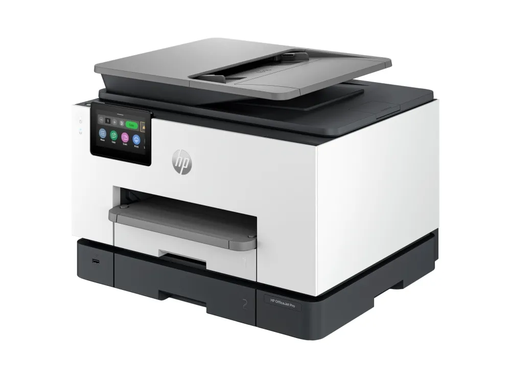 HP Officejet Pro 9135e All-in-One - Multifunksjonsskriver - farge - ink-jet - Legal (216 x 356 mm) (original) - A4/Legal (medie) - opp til 23 spm (kopiering) - opp til 25 spm (trykking) - 250 ark - 33.6 kbps - USB 2.0, LAN, USB 2.0 vert, Wi-Fi(ac), Bluetooth - sement