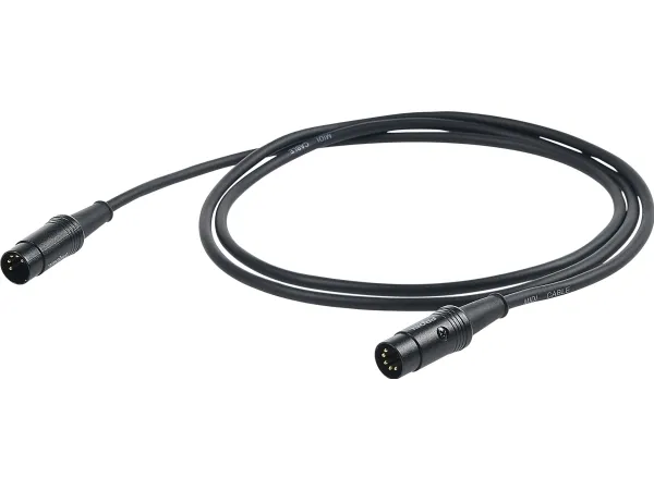 PROEL MIDI-kabel, 5m, svart