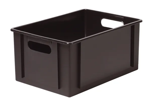 Klodskasse, Basic Box, plast, 12,5 l, HxBxL: 16 x 24 x 34 cm, sort
