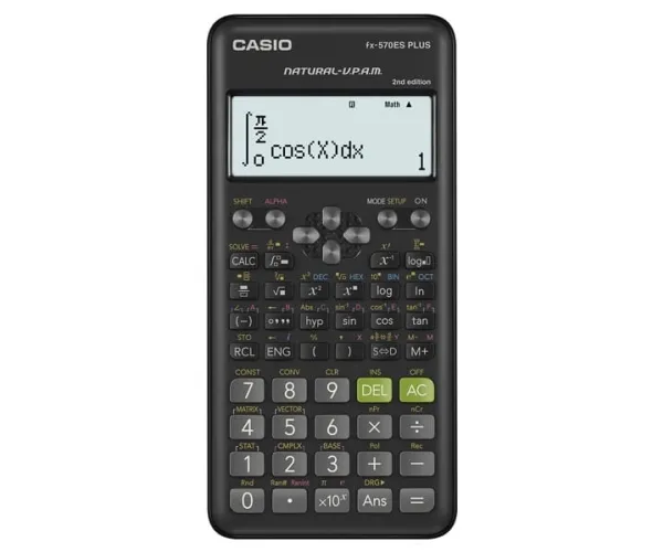 Casio FX-570ESPLUS-2, Desktop, Vitenskaplig, 12 sifre, Batteri, Svart