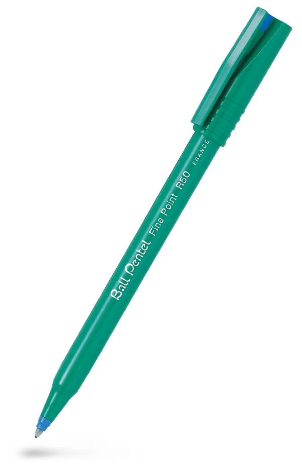 Rollerpen Ball Pentel R-50 blå 0,5mm - (12 stk.)