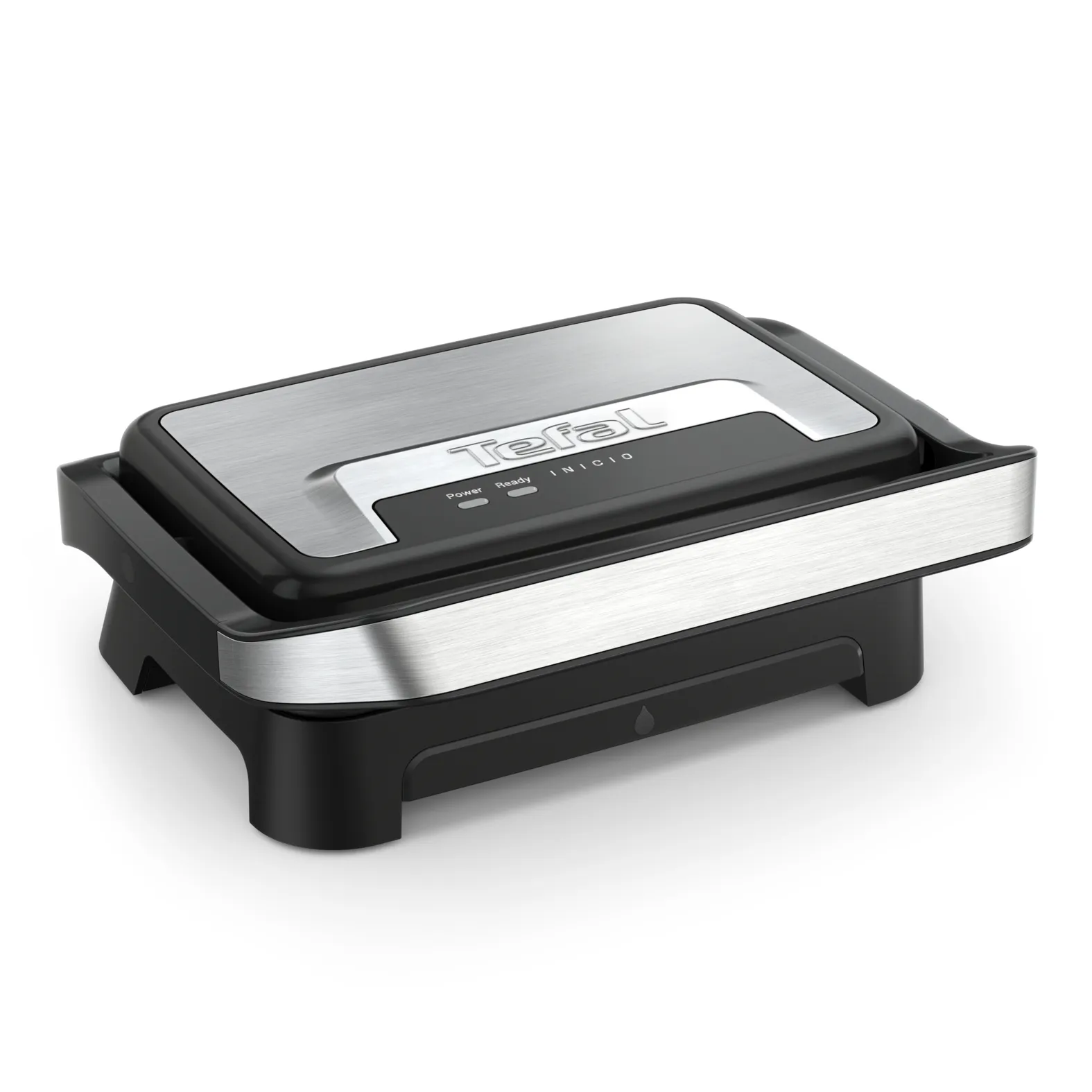 Tefal Inicio GC270D10 - Grill - elektrisk - 334 kvadratcentimeter - rustfritt stål / svart