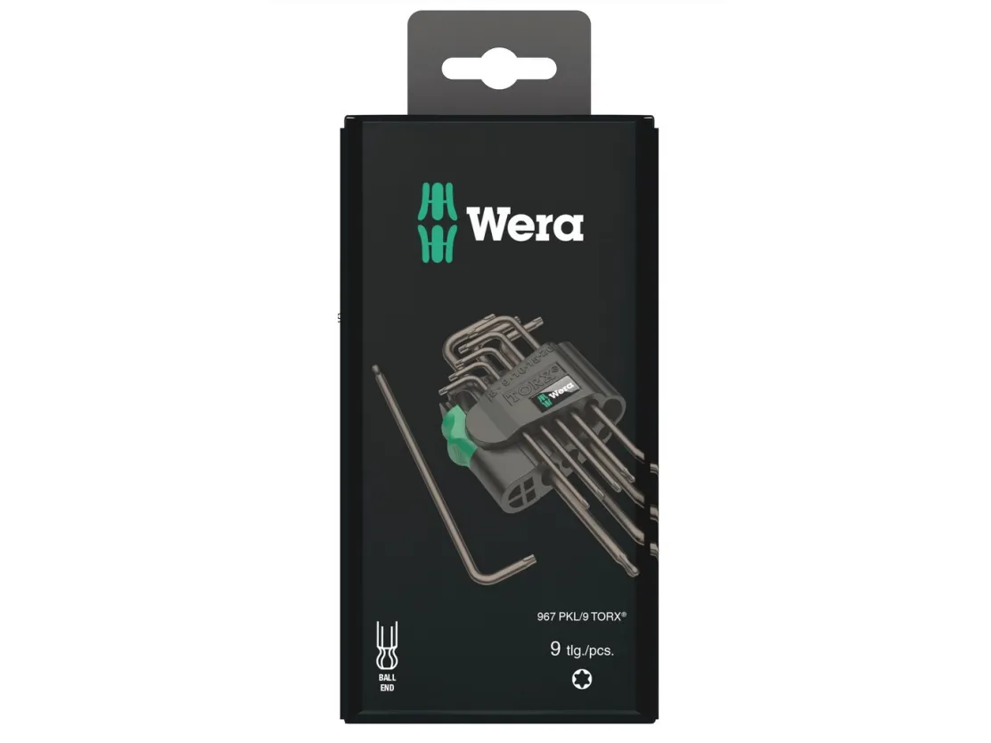 Wera 05073598001, L-torx-nøkkel, TX8, Sort, China, 80 mm, 28 mm