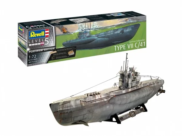 Revell modell i plast – tysk ubåt type VII C/41 1/72