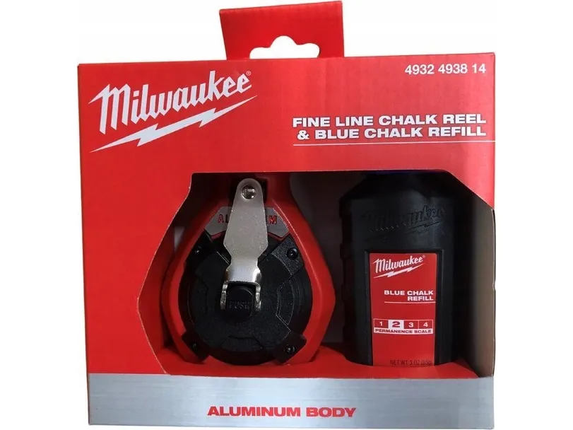 Sola sporingssnor tynn + blå kritt Milwaukee 4932493814