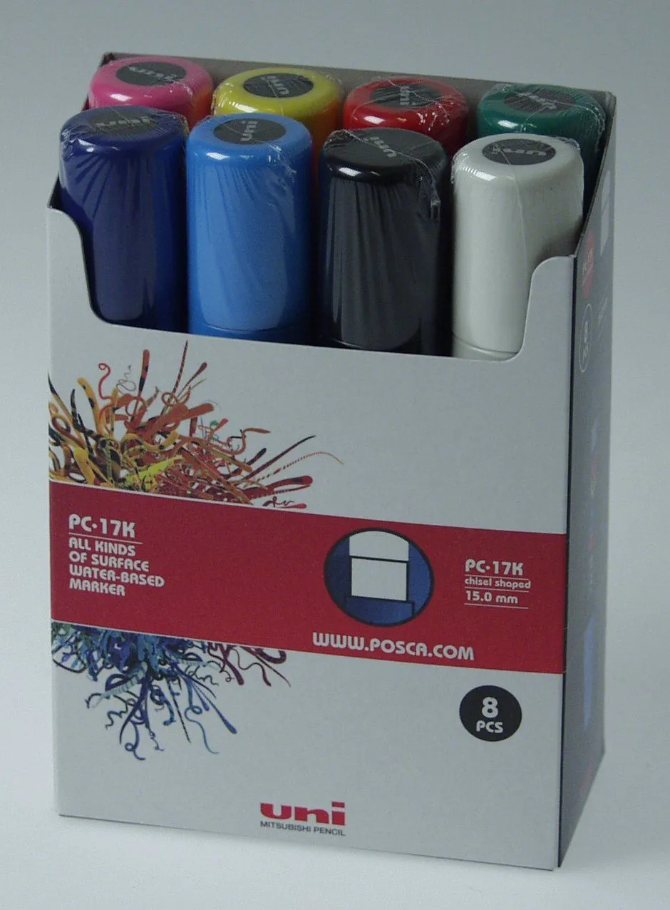 POSCA PC-17K SÆT MED 8 FARVER