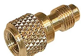 adapter 1/4'' x 5/16'' - Han/Hun gevind Med depressor og ventil