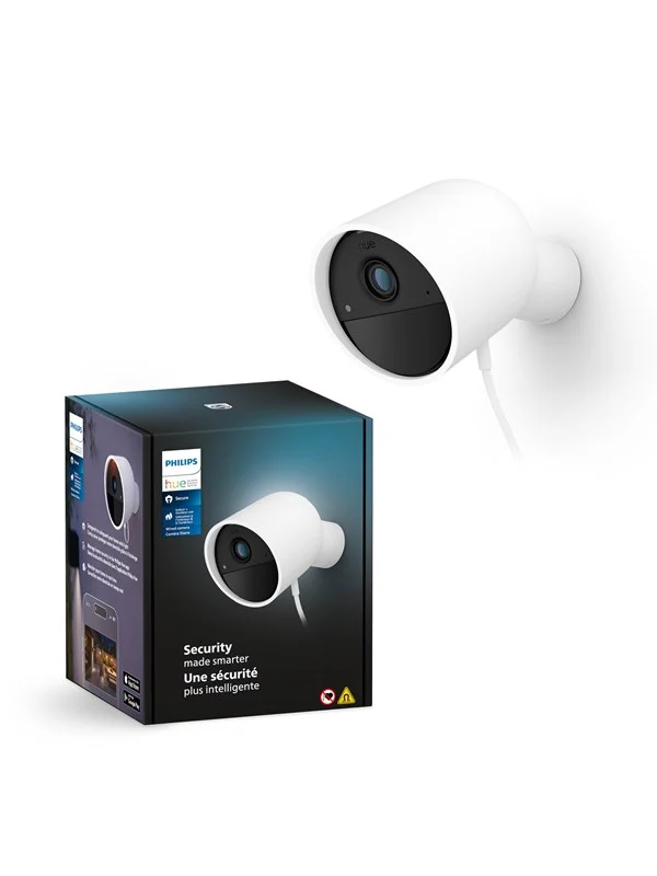 Philips Hue Sikkerhetskamera, Kablet, Hvit, 1 stk.