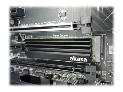 Akasa - Fasttilstands-drevvarmelegeme - svart (en pakke 2)