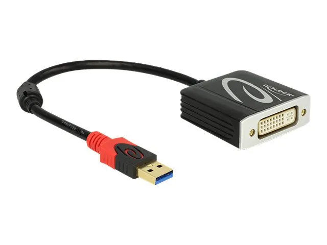 Delock - Ekstern videoadapter - USB 3.0 - DVI - svart - løsvekt