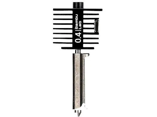 BambuLab hotend med dyse i herdet stål til Bambu Lab A1-seriens skrivere - 0,4 mm