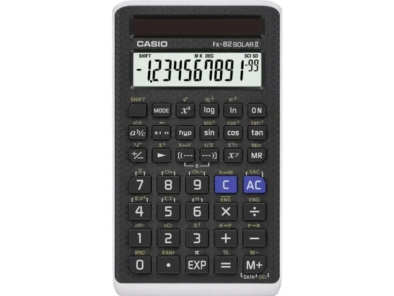 Casio FX-82 SOLAR - Vitenskapelig kalkulator - 10 sifre + 2 eksponenter - solpanel