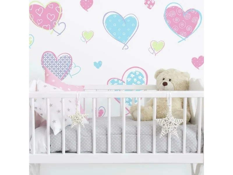 Hjerter Wallstickers