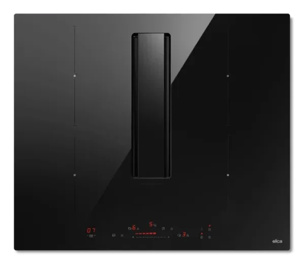 Elica NikolaTesla Alpha B BL/A/60, Sort, Innebygget, 60 cm, Sonebasert induksjon, Glass, 4 zone(s)