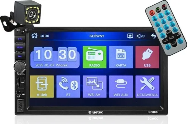Bilstereo Blow Radio BLUETEC BC9000 2DIN 7&quot  kamera