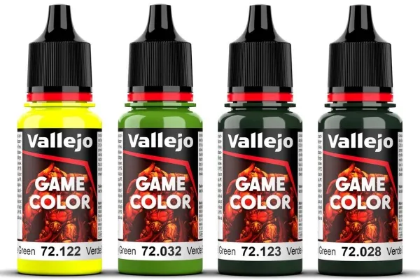 Vallejo Game Color 72.391 Ork Skin Set (4×18 ml)
