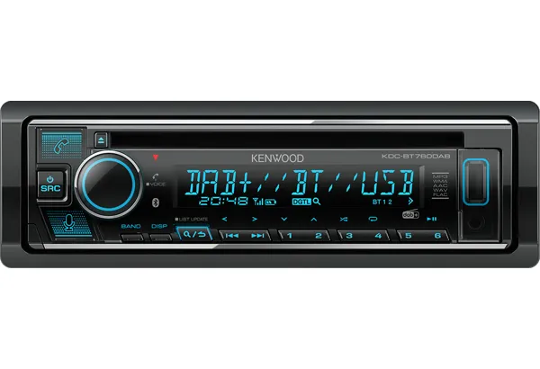 Kenwood KDC-BT760DAB, Svart, 1 DIN, 50 W, 4.0 kanaler, 50 W, CD-R, CD-RW