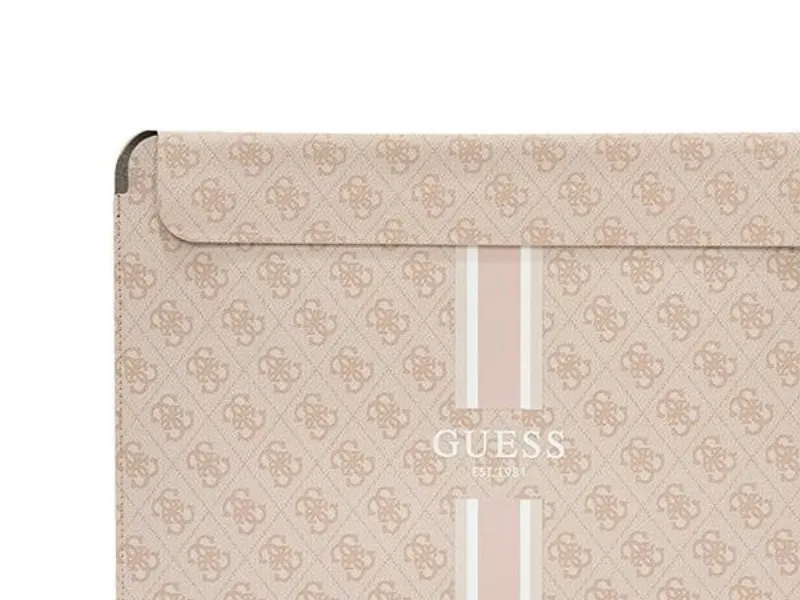 Dataveske 14 Guess dataveske 4G Printed Stripes (GUCS14P4RPSP) rosa farge