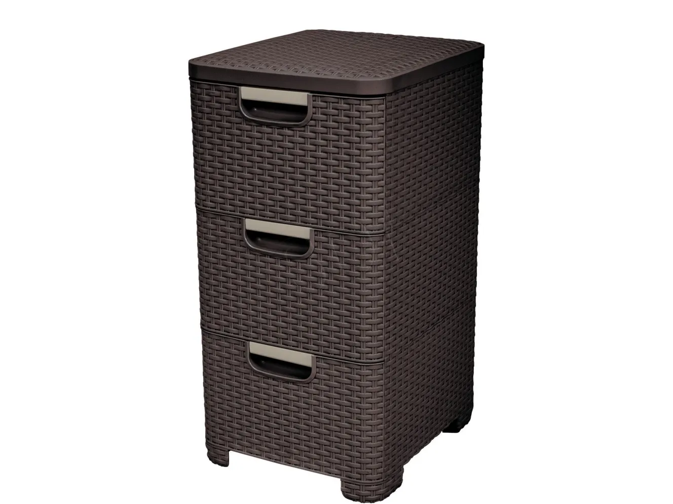 CURVER REGAL Z 3 skuffer 3x14L mørk brun