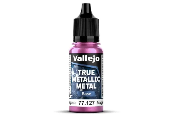 Vallejo 77.127 True Metallic Metal Base Crimson Magenta (18 ml)