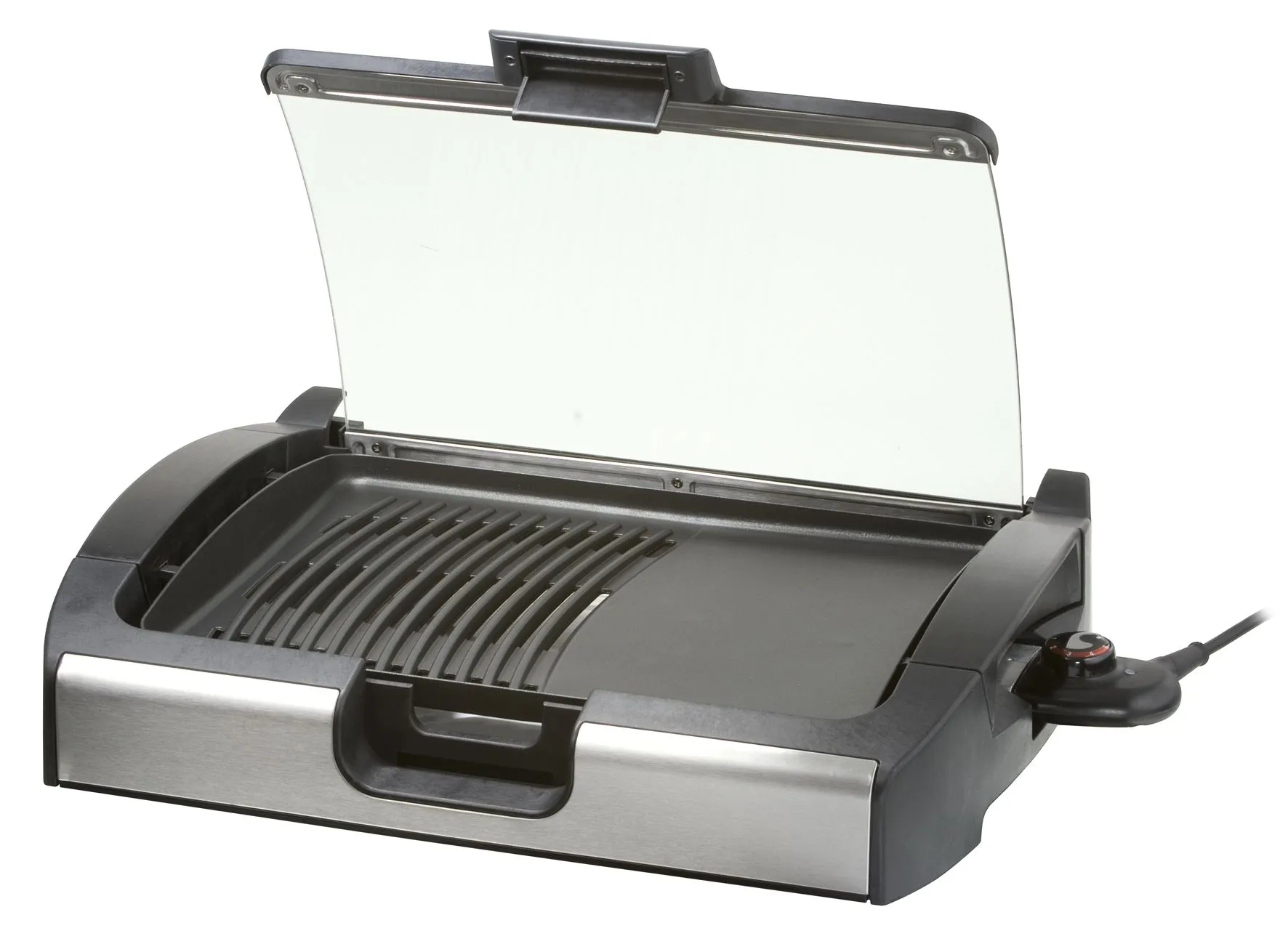 Steba VG 200, 2200 W, Grill, Elektrisk, Tabletop, Griddle, Sort, Sølv