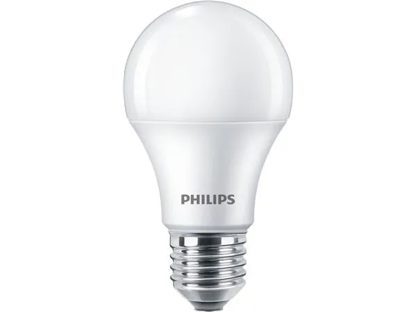 LED-pære Philips CorePro 10W erstatning 75W 1055 lm 6500K LEDbulb ND 10-75W A60 E27 865 matt plast 2 års garanti
