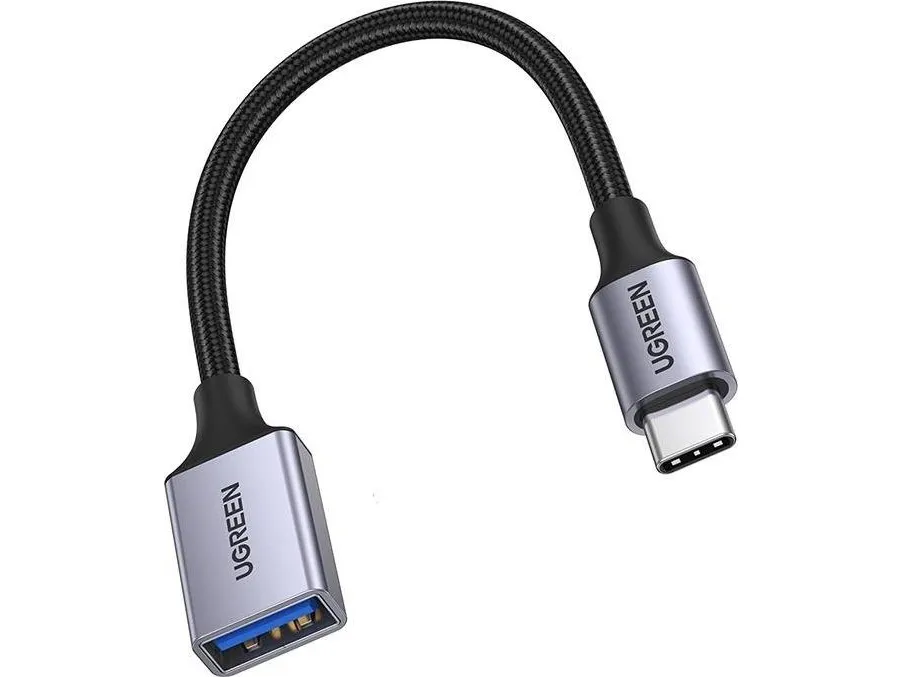 USB-adapter Ugreen US378 USB-A til USB-C - grå (UGR1090GRY)