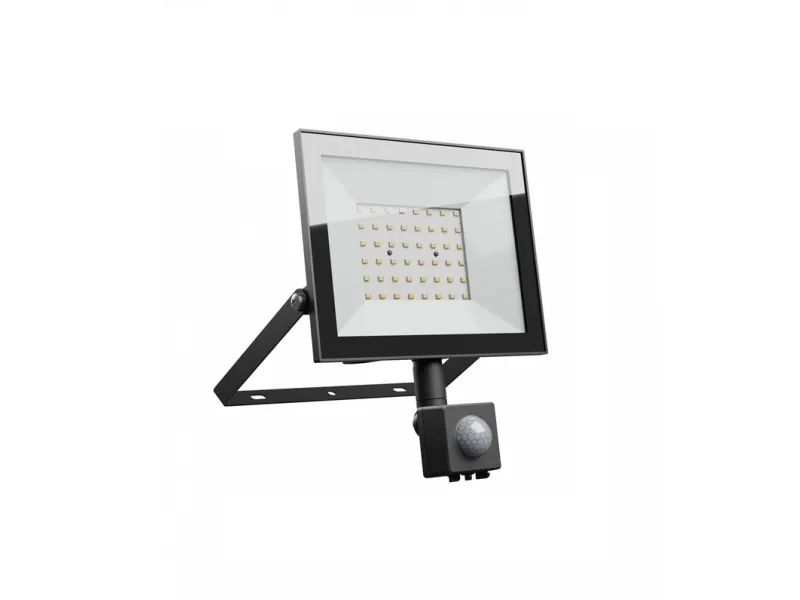 LED-spotlightsensor 50W 230V NW IP44 sort