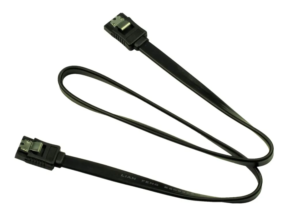 Inter-Tech - SATA-kabel - Serial ATA 150/300/600 - SATA til SATA - 50 cm - låst