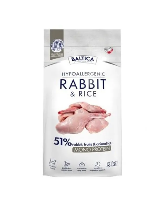 BALTICA NUTRACEUTIC Hypoallergenic Rabbit & Rice M