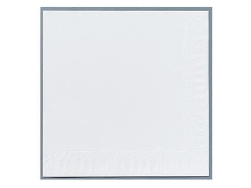 Servietter, Duni Finess, 3-lag, hvid, 33 x 33 cm, pakke a 250 stk