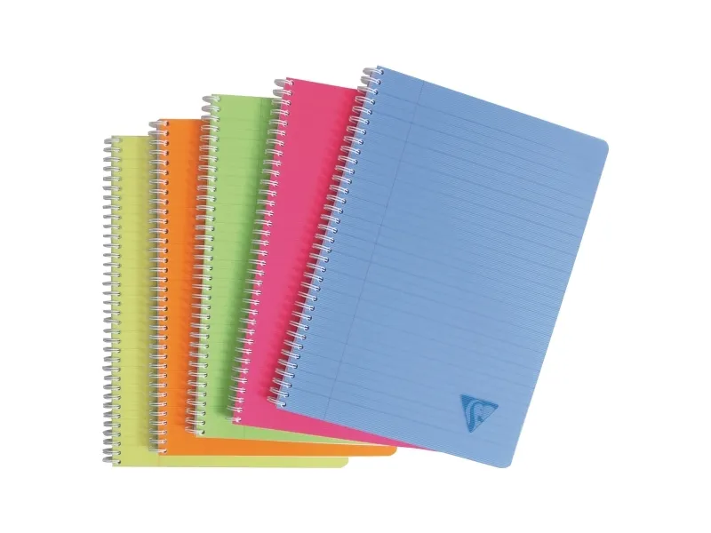 Notesbog, Clairefontaine Linicolor, A4, 90 g, 90 ark, linjeret