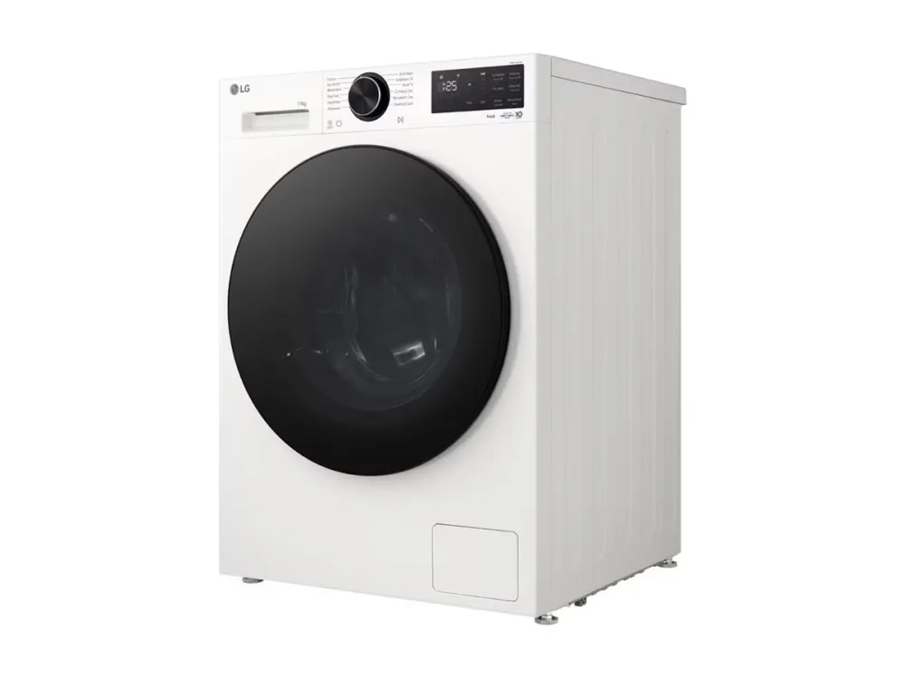 LG F4X5011TWB - Vaskemaskin - Wi-Fi - bredde: 60 cm - dybde: 62 cm - høyde: 85 cm - frontileggelse - 11 kg - 1400 rpm - elfenbenshvit