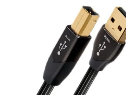 AudioQuest 3m Pearl USB A-B, 3 m, USB A, USB B, USB 2.0, Hankjønn/hankjønn, Sort