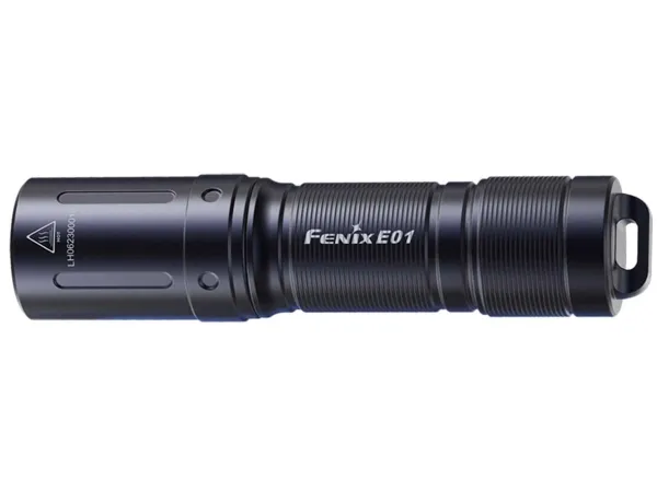 Fenix E01 V2.0, Lommelykt, Sort, 2 m, IP68, LED, 50000 timer