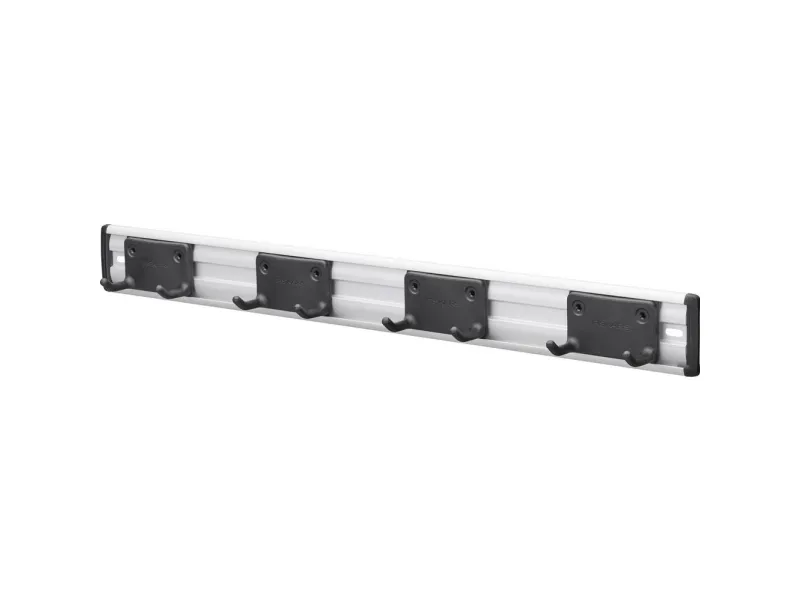 Fiskars 1082705 OneClick holder for hageredskap veggmontering med 5 bevegelige dobbelkroker (B x H) 648 mm x 67 mm 1 stk (1082705)