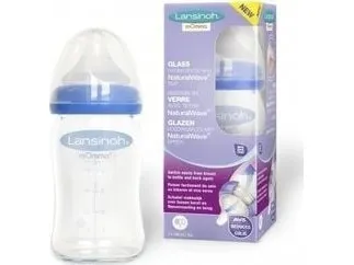 Lansinoh Lansinoh glassflaske med spene Natural Wave 160 ml