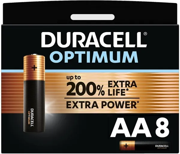 Duracell 5000394137684, Engangsbatteri, AA, 8 stykker, Flerfarget, 140 mm, 130 mm