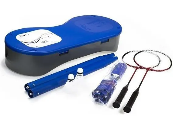 Nils Extreme ZSB 2W1 sett med 2 racketter + nett + tilbehør for badminton